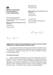 Remediation of private sector residential buildings clad with unsafe combustible aluminium composite material (ACM)