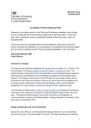 Planning update newsletter