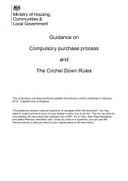 Guidance on compulsory purchase process and the Crichel Down Rules