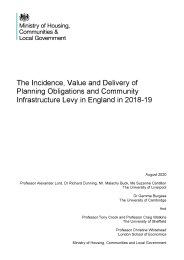 Incidence, value and delivery of planning obligations and community infrastructure levy in England in 2018-19