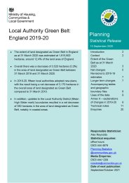 Local authority green belt: England 2019-20