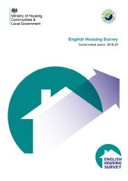 English housing survey. Social rented sector, 2019-20