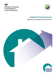 English housing survey. Well-being and neighbourhoods, 2019-20