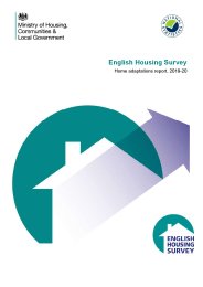 English housing survey. Home adaptations report, 2019-20
