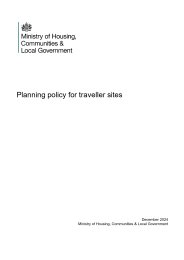 Planning policy for traveller sites