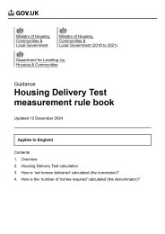 Housing delivery test measurement rule book. Method for calculating the housing delivery test result