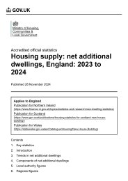 Housing supply: net additional dwellings, England: 2023 to 2024