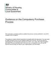 Guidance on the compulsory purchase process