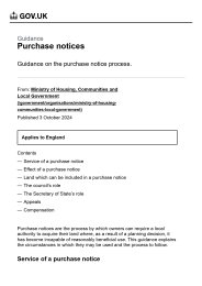 Purchase notices