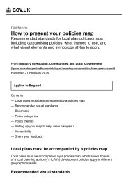 How to present your policies map