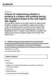 Criteria for determining whether a building is a higher-risk building during the occupation phase of the new higher-risk regime
