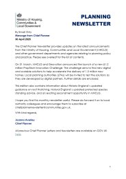 Planning newsletter