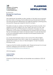Planning newsletter
