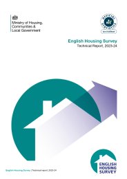 English housing survey. Technical report, 2023-24