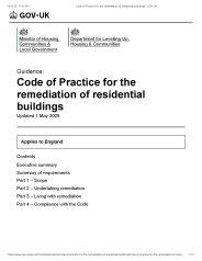 Code of practice for the remediation of residential buildings