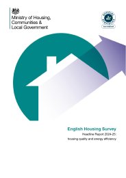 English Housing Survey. Headline report 2024-25: housing quality and energy efficiency