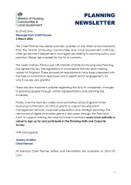 Planning newsletter
