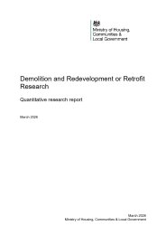 Demolition and redevelopment or retrofit research. Quantitative research report