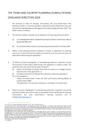 Town and Country Planning (Consultation) (England) Direction 2026