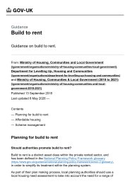 Build to rent
