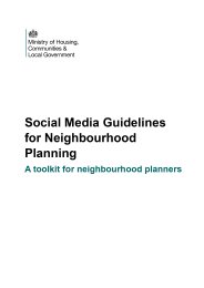 Social media guidelines for neighbourhood planning. A toolkit for neighbourhood planners