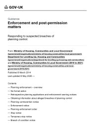 Enforcement and post-permission matters
