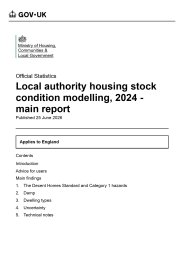 Local authority housing stock condition modelling, 2024 - main report