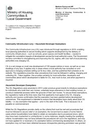 Community infrastructure levy - household developer exemptions