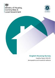 English housing survey. Headline report 2024-25: demographics and household resilience