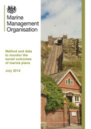 Method and data to monitor the social outcomes of marine plans