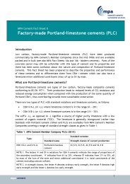 Factory-made Portland-limestone cements (PLC)