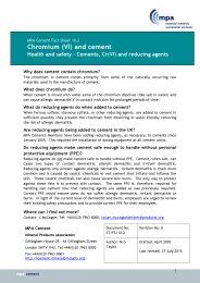 Chromium (VI) and cement - health and safety - cements, Cr(VI) and reducing agents