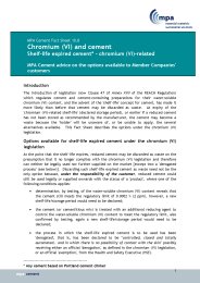 Chromium (VI) and cement - shelf-life expired cement - chromium (VI)-related