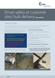 Driver safety at customer sites: bulk delivery. 6th edition