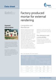 Factory produced mortar for external rendering. Issue 6