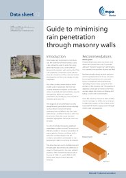 Guide to minimising rain penetration through masonry walls. Issue 6