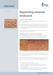 Repointing external brickwork