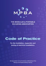 Code of practice for the installation, inspection and testing of electrical installations