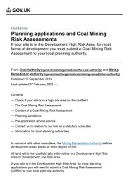 Planning applications and coal mining risk assessments