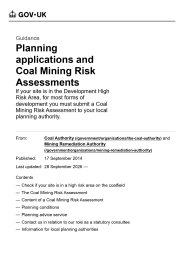 Planning applications and coal mining risk assessments