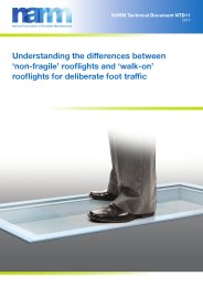 Understanding the differences between 'non-fragile' rooflights and 'walk-on' rooflights for deliberate foot traffic