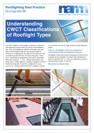 Understanding CWCT classifications of rooflight types