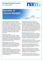 Benefits of natural daylight
