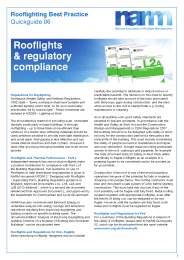Rooflights and regulatory compliance