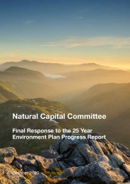 Final response to the 25 year environment plan progress report