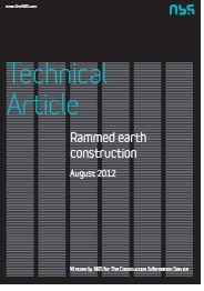 Rammed earth construction