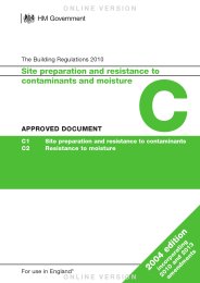 Site preparation and resistance to contaminants and moisture (2004 edition incorporating 2010 and 2013 amendments) (For use in England)
