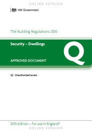 Security - dwellings (2015 edition) (For use in England)