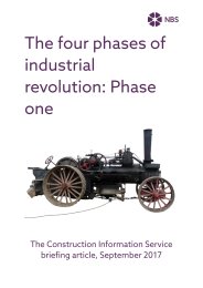 The four phases of industrial revolution: Phase one. Steam