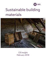 Sustainable building materials